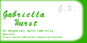gabriella wurst business card